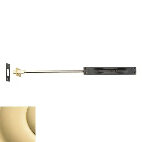 12" Flush Bolt Unlacquered Brass Finish