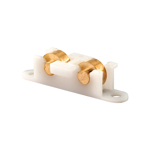 Sliding Window Tandem Roller Assembly With 3/8" Flat Brass Wheels - pack of 2