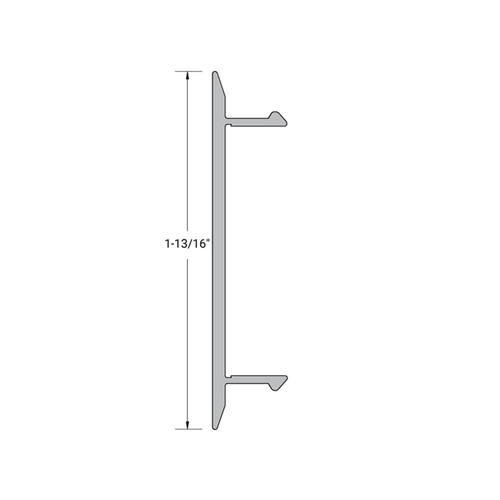 FHC 6939AA Aluminum 2" x 4-1/2" Glass Pocket Filler for 1" Glass - 24'-1" Length - Bronze Anodized