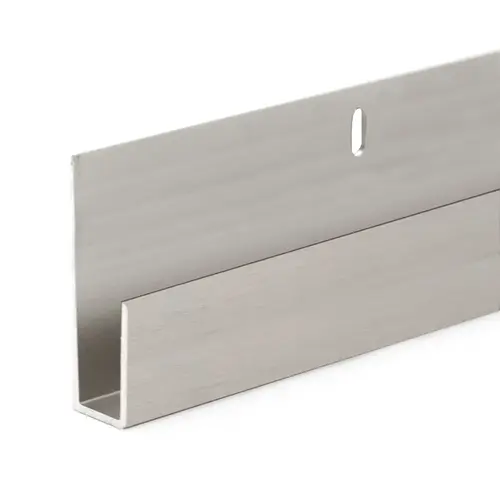 Deep J-Bar - 1.25 Back - .625 Face - Brushed Nickel  95" Length