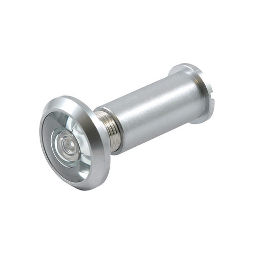 Door Viewer - 200 degree - 9/16" Bore Diameter - Brass Construction - Satin Nickel Finish