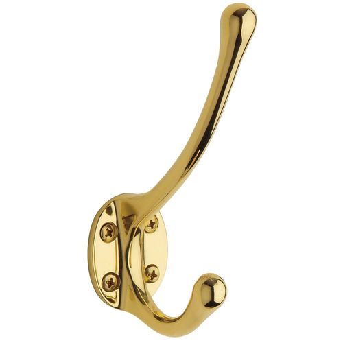 Costume Hook Unlacquered Brass Finish