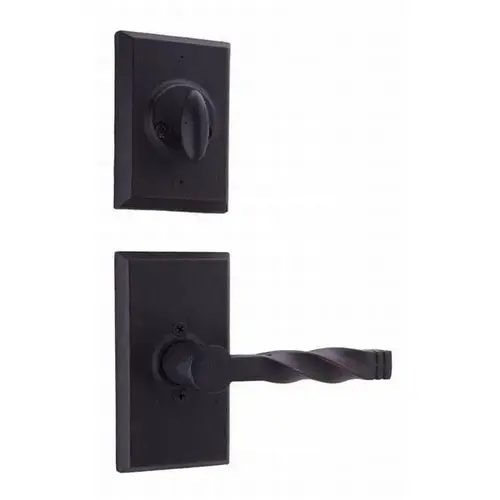 Monoghan Interior Dummy Handleset Trim for Aspen Oil Rubbed Bronze Finish