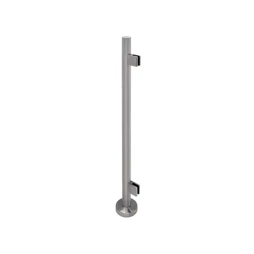 'FP' Series Posts 1.9" Round Profile 42" Tall End Post Brushed Stainless