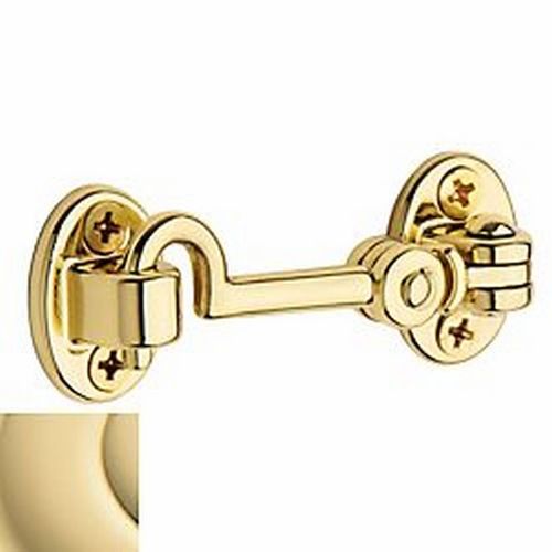 2-1/2" Swivel Cabin Door Hook Unlacquered Brass Finish