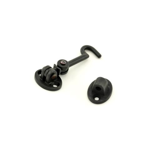 2-1/2" Swivel Cabin Door Hook Distressed Oil Rubbed Bronze Finish