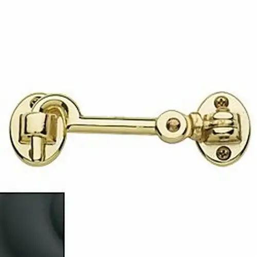 5-1/2" Swivel Cabin Door Hook Satin Black Finish