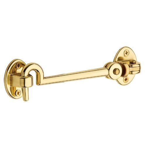 5-1/2" Swivel Cabin Door Hook Lifetime Brass Finish