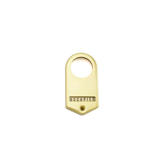 Do Not Disturb Occupancy Indicator Bright Brass Finish