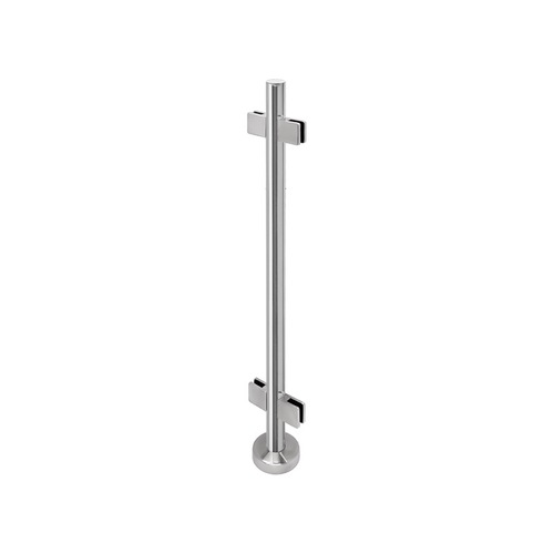 FHC FP19CPS 'FP' Series Posts 1.9" Round Profile 42" Tall Center Post -Polished Stainless