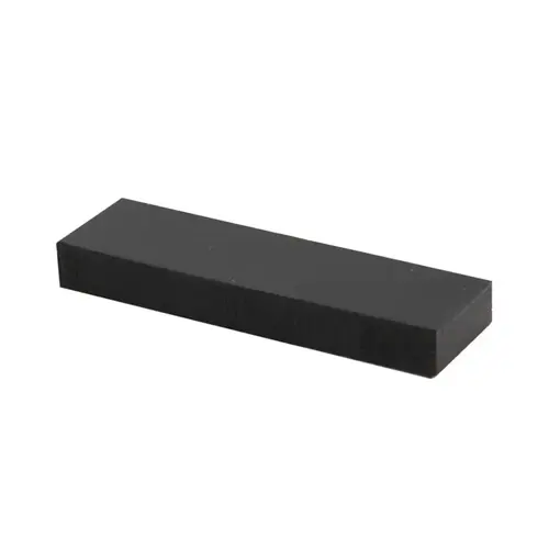 1/2" x 1-1/8" x 4" Black Silicone 80 Durometer Setting Block 