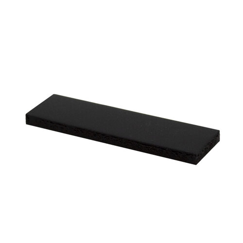 1/4" x 1-1/8" x 4" Black Silicone 80 Durometer Setting Block 