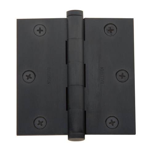 3-1/2" x 3-1/2" Mortise Square Hinge Non-Removable Pin Oil Rubbed Bronze Finish