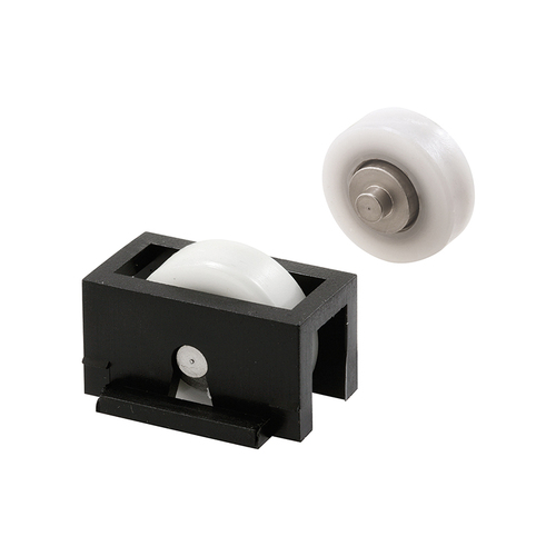 FHC G3174 3/4" - Black Plastic - Sliding Window Roller With Stainless Steel