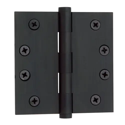 4" x 4" Mortise Square Hinge Non-Removable Pin Oil Rubbed Bronze Finish