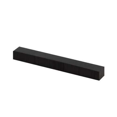 1/2" x 7/16" x 4" Black Silicone 80 Durometer Setting Block 