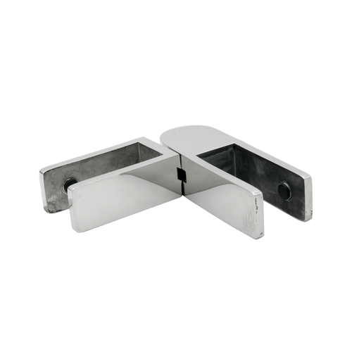 FHC Stabilizing Glass Clamp Adjustable Glass-to-Glass 11/16"-13/16" Glass - Polished Stainless
