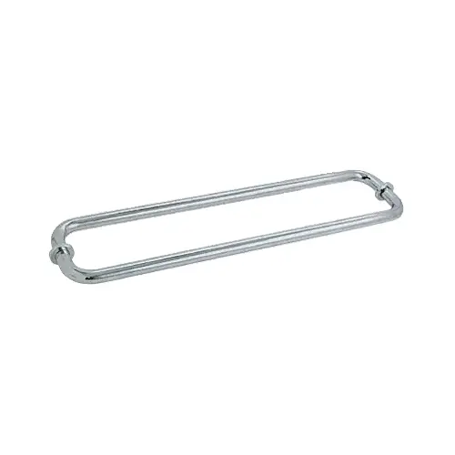 CRL BM18X18BSC Brushed Satin Chrome 18" BM Series Back-to-Back Tubular Towel Bars with Metal Washers