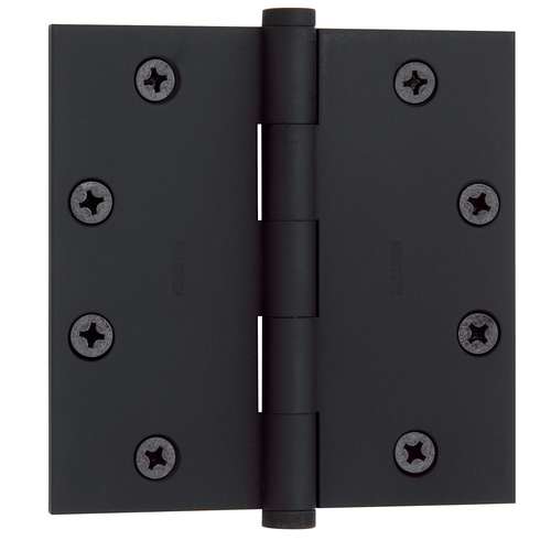 4-1/2" x 4-1/2" Mortise Square Hinge Satin Black Finish