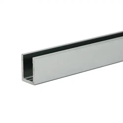 Classic U-Channel 3/8" Glass- Brite Anodized  36" Length