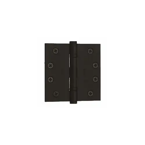 4-1/2" x 4-1/2" Ball Bearing Mortise Square Hinge Non-Removable Pin Oil Rubbed Bronze Finish