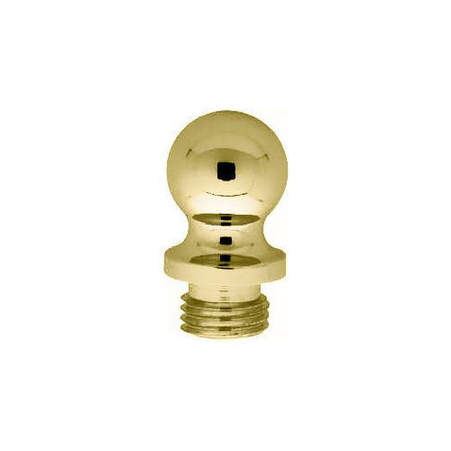 Baldwin 1080003I Ball Tip Finial, Lifetime PVD Polished Brass