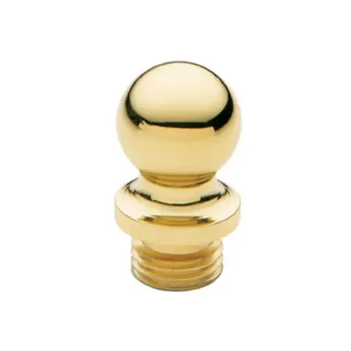 Ball Tip Finial, Non Lacquered Brass