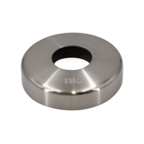 FHC PR19CVBS FHC Flange Cover Plate For 1.9" Pipe Rail Brushed Stainless