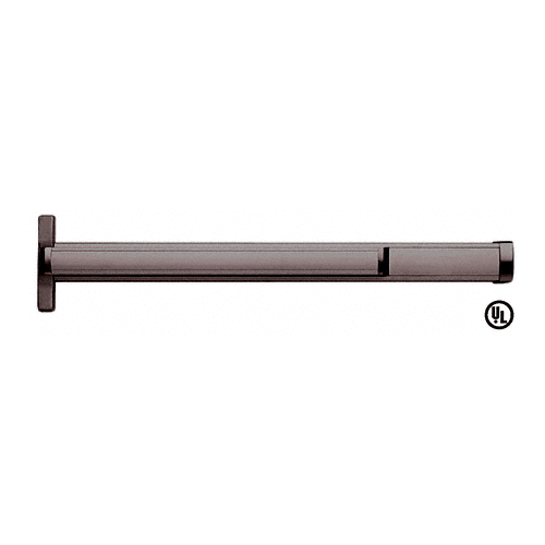 CRL 2085BRZ36L Dark Bronze 36" Jackson 2085 Push Pad Concealed Vertical