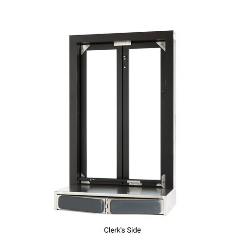 FHC Semi-Automatic Bi-Fold Window - 24" x 38-1/2" - Dark Black/Bronze Anodized