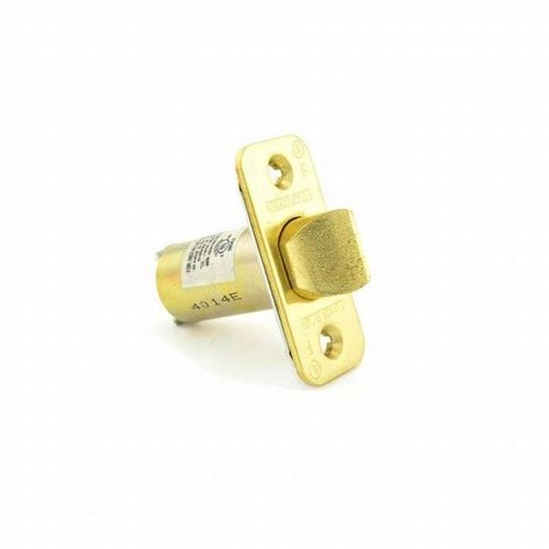 A Series Radius Corner Spring Latch with 2-3/4" Backset with 1" Face Bright Brass Finish