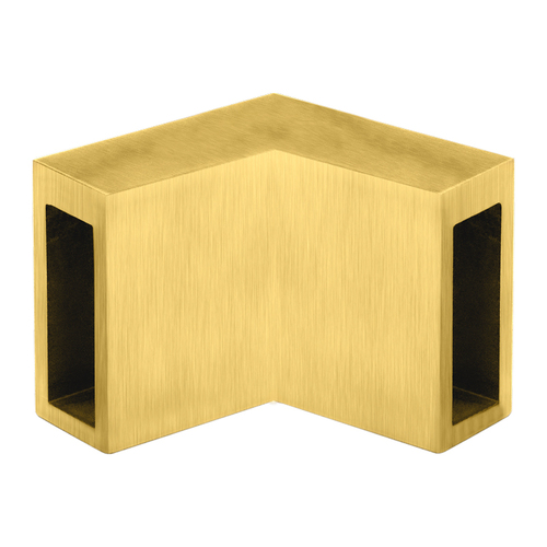 Denali 90 Degree Corner Bracket - Satin Brass