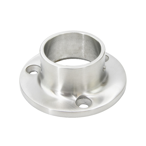 Steel Full Flange 1-1/2" Dia. - Brushed Stainless