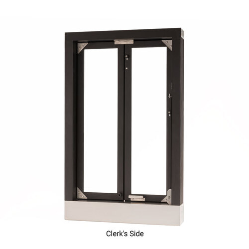 FHC Manual Bi-Fold Window - 24" x 38-1/2" - Dark Black/Bronze Anodized
