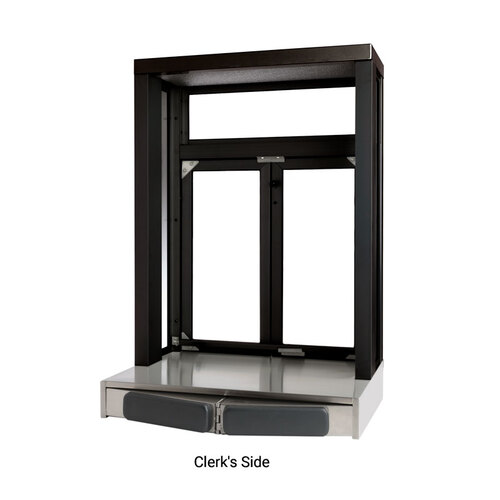 FHC QSPW216B FHC Projected Semi-Automatic Bi-Fold Window - 20" x 24-1/4" - Dark Black/Bronze Anodized