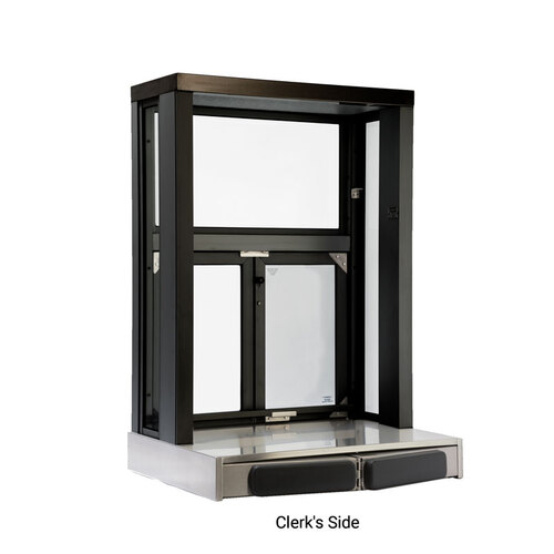FHC Projected Semi-Automatic Bi-Fold Window - 20" x 19" - Dark Black/Bronze Anodized