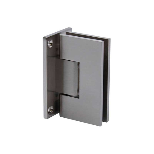 FHC JRGLENF5BN Junior Glendale Square 5 Degree Wall Mount Hinge Full Back Plate - Brushed Nickel