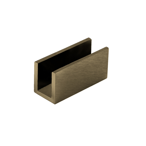 FHC MC12BBRZ Glass Clip for 1/2" Glass - Brushed Bronze