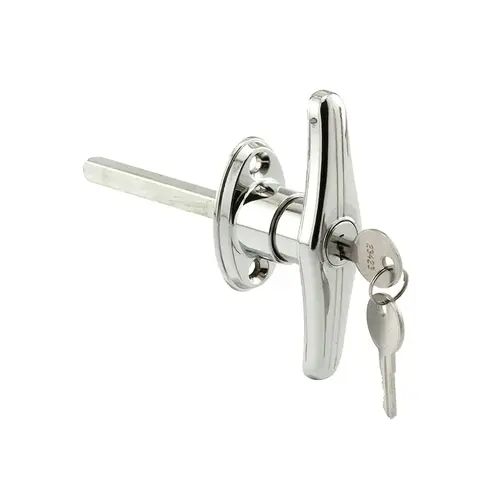 T-Locking Handle - 1-1/2" Hole Center - Zinc Diecast