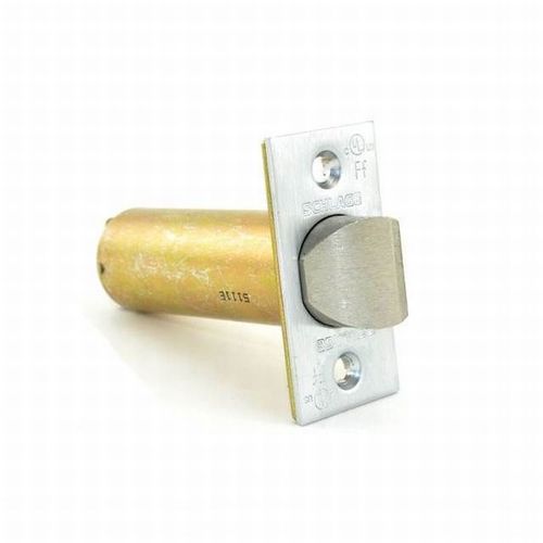 D Series Square Corner Spring Latch with 3-3/4" Backset and 1-1/8" Face Satin Chrome Finish