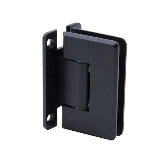 Carolina Beveled Wall Mount Hinge Full Back Plate - Matte Black