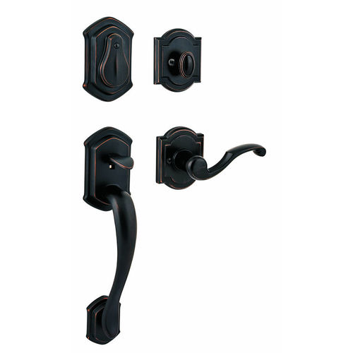 Complete Medina By Madrina ARB Handleset with RCAL Latch, RCS Strike, and Smart Key in New Box Venetian Bronze Finish
