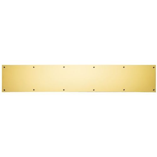 Baldwin 20000030834 Kick Plate 8" x 34" Lifetime Brass Finish