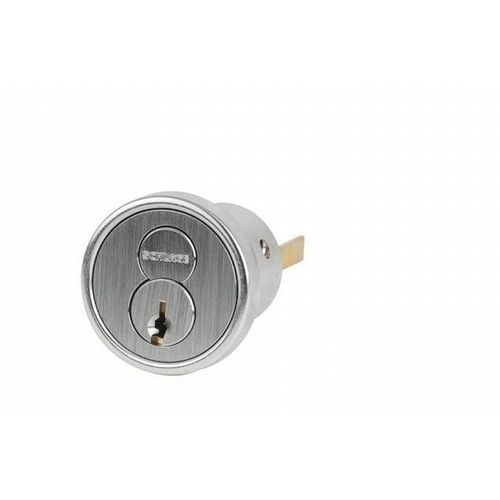 FSIC Rim Cylinder C145 Keyway, Satin Chrome
