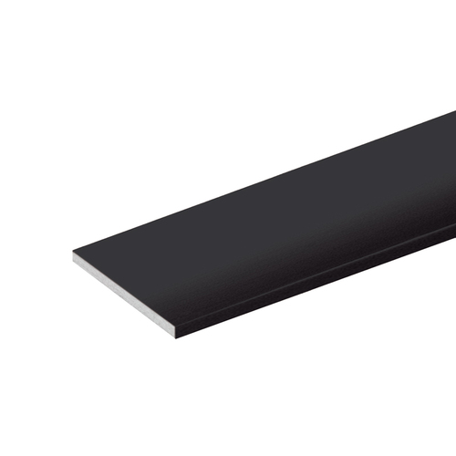 Architectural Flat Bar 1.5'' x .0625'' - Matte Black Anodized 144" Length