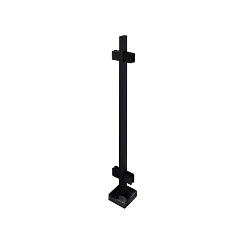 FHC FP12CMB 'FP' Series Posts 1" x 2" Rectangular Profile 42" Tall Center Post - Matte Black