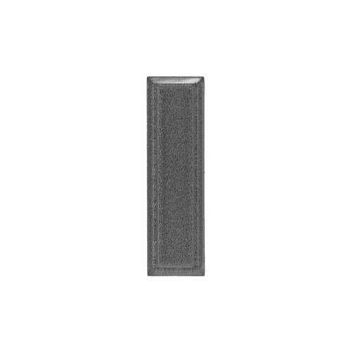 Stick-On Finger Pull Recessed 2-3/4" x 3/4" Silver