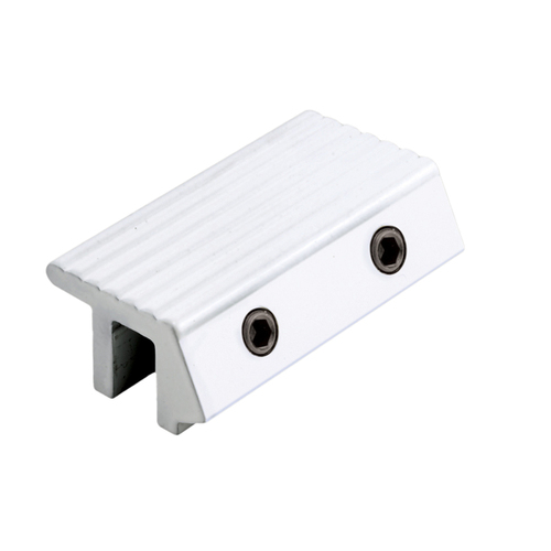 Sliding Door Channel Lock Tamperproof - White Finish