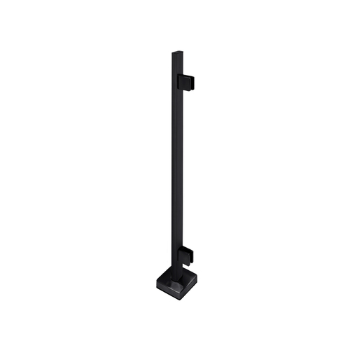 FHC FP12EMB 'FP' Series Posts 1" x 2" Rectangular Profile 42" Tall End Post - Matte Black