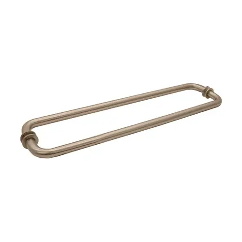 12" x 12" Back-To-Back Towel Bar With Washer - Brushed Bronze